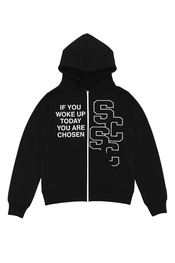 Black Woke Up Chosen Hoodie